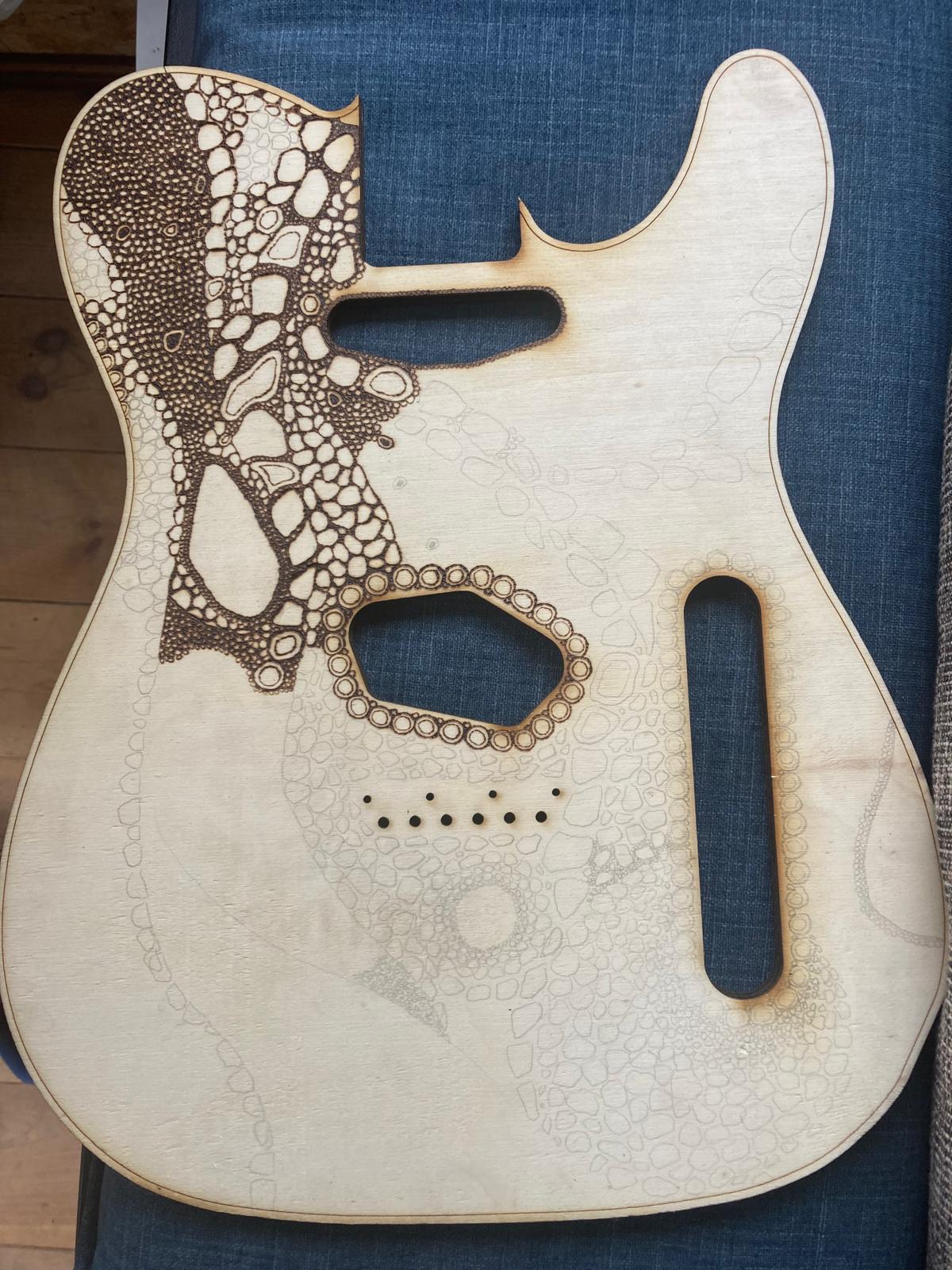 wood-burning telecaster